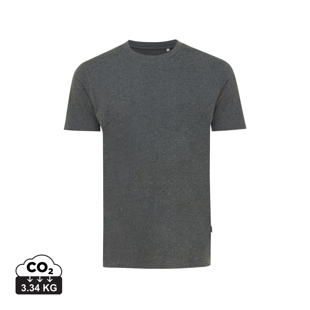 T-shirt promotionnel unisexe coton non teinté 180g Iqoniq Manuel heather anthracite